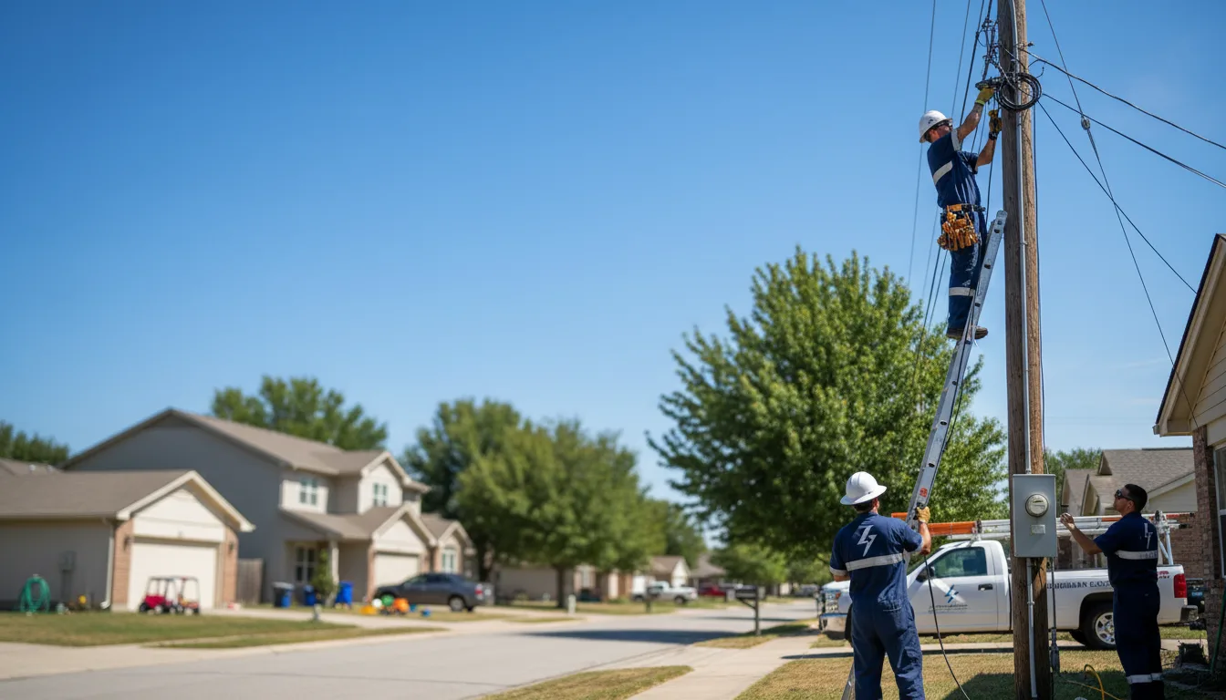 Residential electrician providing installation services in Sound Beach, NY